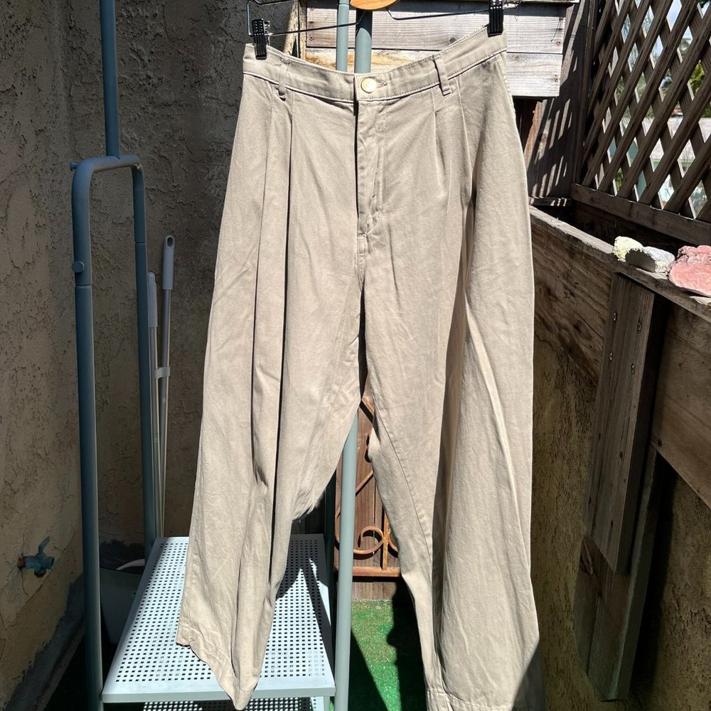 Size S Petite Khaki Grey Trousers
